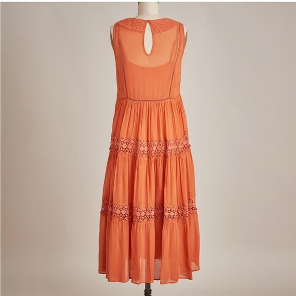 Sundance Yasmina Terracotta Orange Maxi Dress size S - Picture 4 of 12
